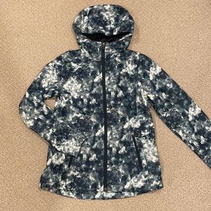 North Face patterned Rain Jacket (Size: S)